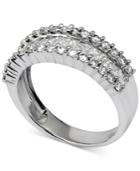 Diamond Baguette Cluster Band (1 Ct. T.w.) In 14k White Gold
