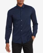Calvin Klein Men's Yarn-dyed Dashed-stripe Jacquard Shirt