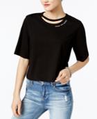 Guess Sorry Not Sorry Cutout Top