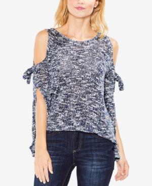 Vince Camuto Marled Split-sleeve Sweater
