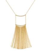 Inc International Concepts Gold-tone Long Fringe Pendant Necklace, Only At Macy's