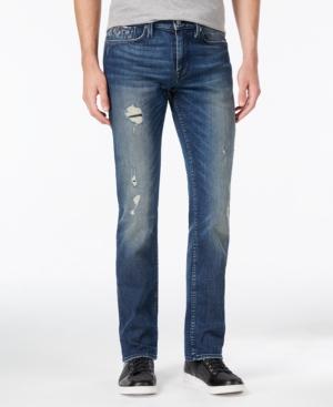 Guess Men's Slim-fit Straight-leg Ripped Jeans