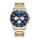 Men's Esq0241 Two-tone Multi-function Stainless Steel Bracelet Watch, Blue Dial