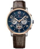Tommy Hilfiger Men's Sophisticated Sport Brown Leather Strap Watch 44mm 1791290