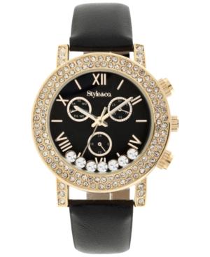 Style & Co Women's Boyfriend Black Strap Watch 38mm Sy008gbk - Only At Macy's