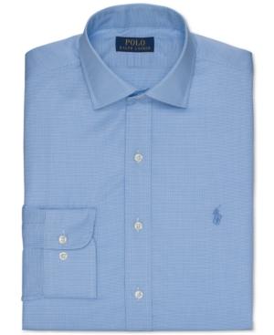Polo Ralph Lauren Slim-fit Blue Solid Dress Shirt