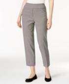 Alfred Dunner Petite City Life Checkered Pull-on Cropped Pants