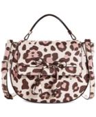 Guess Leila Top Handle Animal Satchel