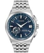 Citizen Eco-drive Men's Satellite Wave Stainless Steel Bracelet Watch 44mm Cc3020-57l