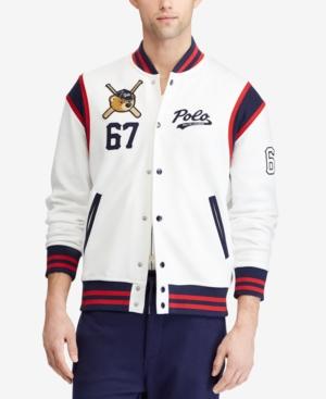 Polo Ralph Lauren Men's Polo Bear Baseball Jacket, Created For Macy's