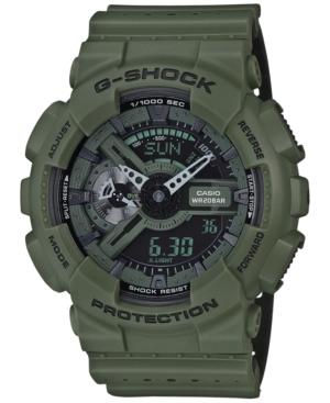G-shock Men's Analog-digital Green/black Dual Layer Resin Strap Watch 51x55mm Ga110lp-3a