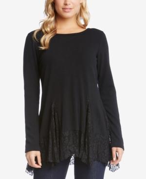 Karen Kane Lace-trim Sweater