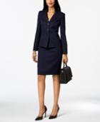 Le Suit Jacquard Stand-collar Skirt Suit