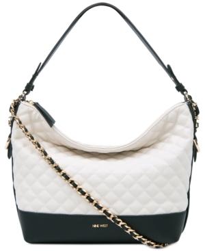 Nine West Elinora Quilted Chain Medium Hobo