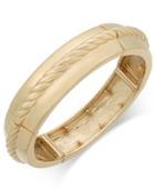 Charter Club Gold-tone Rope Bangle Stretch Bracelet, Only At Macy's