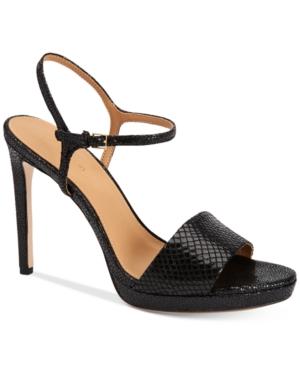 Calvin Klein Women's Surie Ankle-strap Platform Dress Sandals Women's Shoes