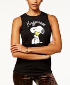 Peanuts Juniors' Embellished Snoopy Graphic Tank Top