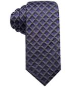 Alfani Men's Geometric Silk Slim Tie, Created For Macy's