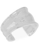 Robert Lee Morris Soho Silver-tone Structural Hammered Cuff Bracelet