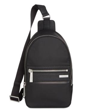 Calvin Klein Men's Leather-trimmed Sling Bag