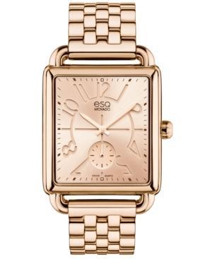 Esq Movado Women's Swiss Esq Origin Rose Gold Ion-plated Stainless Steel Bracelet Watch 30mm 07101409