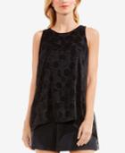 Vince Camuto Clip Dotted High-low Hem Top