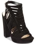 Bar Iii Nero Fringe Dress Sandals Women's Shoes