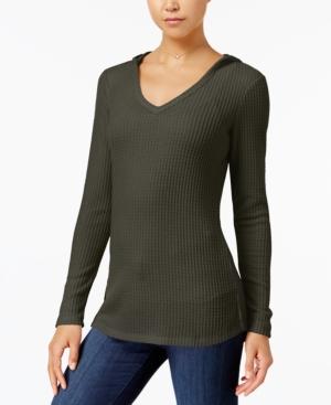 Ultra Flirt Juniors' Thermal Hoodie Top