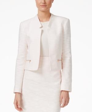 Calvin Klein Petite Notched-collar Flyaway Jacket