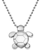 Alex Woo Turtle Pendant Necklace In Sterling Silver