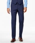 Alfani Men's Traveler Medium Blue Solid Slim-fit Pants, Only At Macy's