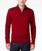 Tricots St. Raphael Men's Quarter-zip Mock-collar Sweater