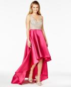 Say Yes To The Prom Juniors' Embellished High-low Gown, A Macy's Exclusive
