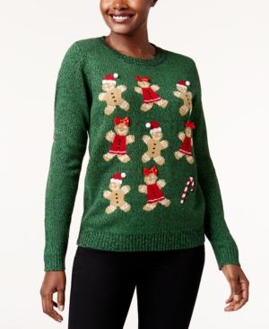 Karen Scott Embellished Holiday Sweater, Created For Macy's