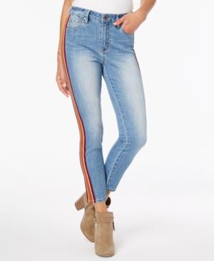 Dollhouse Juniors' Side-stripe Skinny Jeans