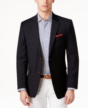 Tommy Hilfiger Slim-fit Solid Navy Blazer