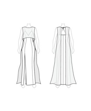 Customize: Raise Backline - Fame And Partners Overlay Dress With Straight-back Neckline