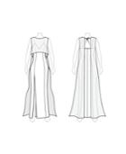 Customize: Raise Backline - Fame And Partners Overlay Dress With Straight-back Neckline