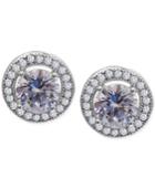 Giani Bernini Cubic Zirconia Halo Stud Earrings In Sterling Silver (1-3/4 Ct. T.w.)