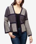 Lucky Brand Open-front Colorblocked Cardigan