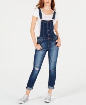 Vanilla Star Juniors' Distressed Cuffed Overalls