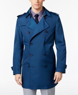 Calvin Klein Men's Slim Fit Double-breasted Raincoat
