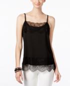 Inc International Concepts Lace-trim Shell, Only At Macy's