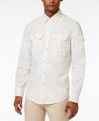 Sean John Men's Multi-pocket Flight Linen Shirt