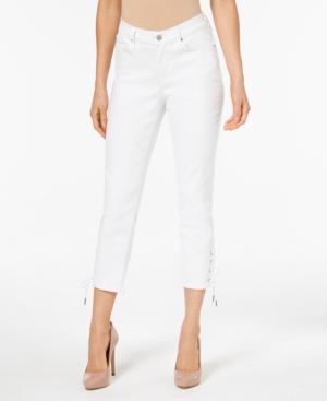 Levi's Lace-up Cropped Jeans