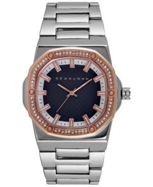 Sean John Men's Silver-tone Bracelet Watch 42x44mm 10026890
