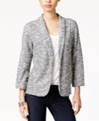 Maison Jules Marled Textured Blazer, Only At Macy's