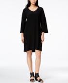 Eileen Fisher Tencel Blend 3/4-sleeve Shift Dress
