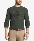 G.h. Bass & Co. Men's Front-graphic Crew-neck Thermal