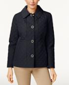 Anne Klein Quilted Snap-front Coat